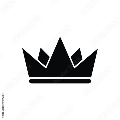 Majestic royal black crown icon ultimate symbol of power royalty luxury success achievement victory king queen premium