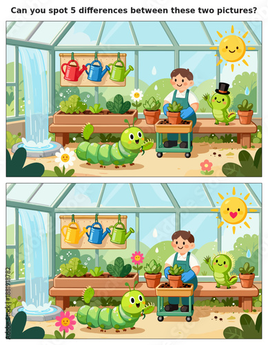 Spot the Difference Kids Activity Sheet – Fun Puzzles & Brain Teasers for Children | Educational Games & Challenges