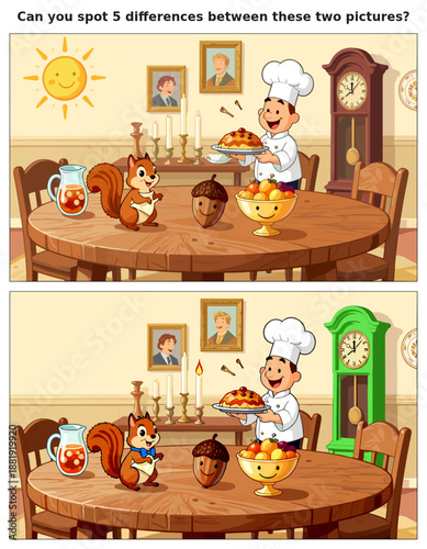 spot the difference, kids activity, fun games, puzzles for kids, educational activity, brain teaser, difference game, coloring pages, coloring books, book cover, kdp, kdp interior, kids challenges, le