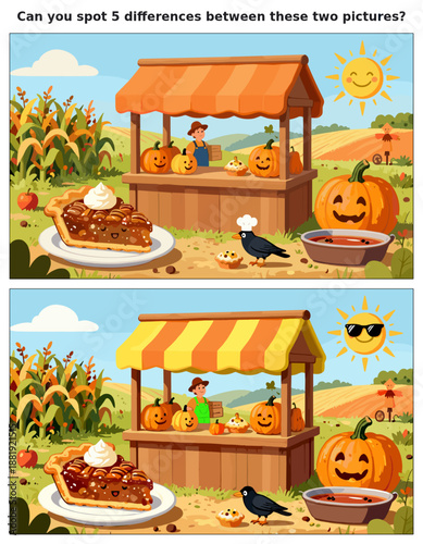 spot the difference, kids activity, fun games, puzzles for kids, educational activity, brain teaser, difference game, coloring pages, coloring books, book cover, kdp, kdp interior, kids challenges, le