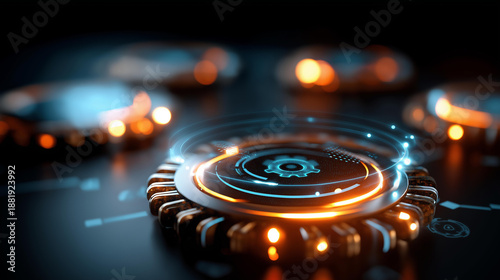 AI workflow automation with artificial intelligence software interface, nodes triggers data tool dashboard, coding icon flow process, technology 3D rendering visualization, with copy space