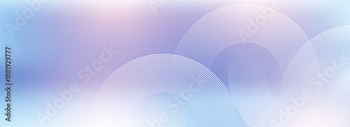 Modern digital abstract blue background with circular lines. Geometric stripe line art design for poster, brochure, cover, website, header, web banner, presentation