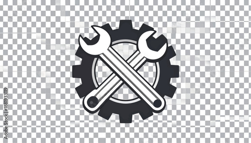 Tools and Gear on Transparent Background