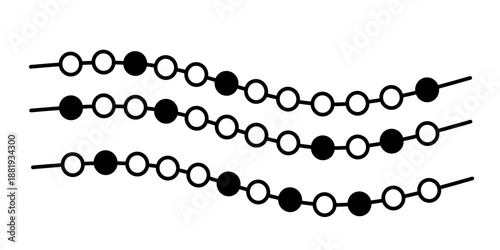Abstract habit tracking progress line