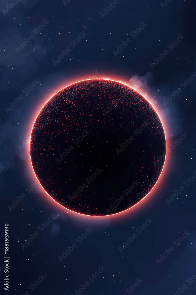 Obraz premium red planet in space