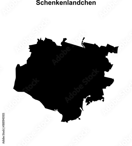 Schenkenlandchen (Brandenburg) blank outline map
