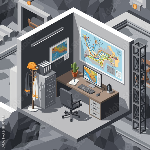 Warehouse logistics and packaging process with conveyor belts and cardboard boxes.