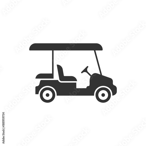 Golf car logo icon,design vector illustration template