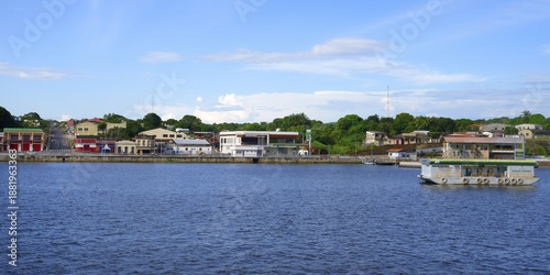 Oriximina city along the Trombetas River, Para State, Brazil