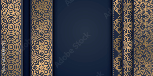 Abstract background with beautiful Islamic floral design and Arabic ornaments. Islamic style vector design for card, wallpaper, banner, and cover. VOL. 5
