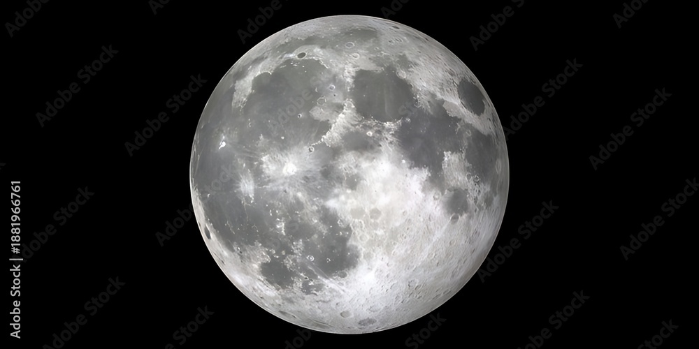 Obraz premium Full moon in night sky