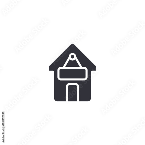 Small house with lock icon representing home security, safe property ownership, and protected residential investment.
