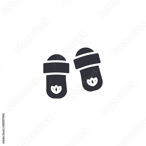 Minimalist icon of two massage stones, representing relaxation therapy, spa treatment, wellness balance, and natural healing concepts.