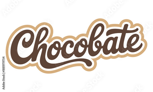 Chocolate brand name logo design