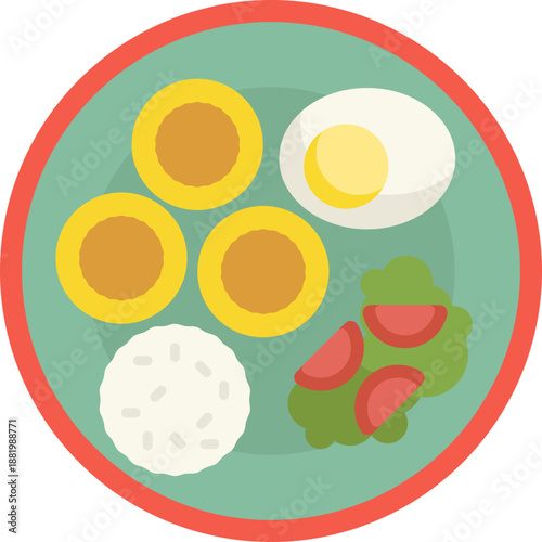 Llapingachos are traditional Ecuadorian potato patties, typically filled with cheese and served with peanut sauce, avocado, and salad.