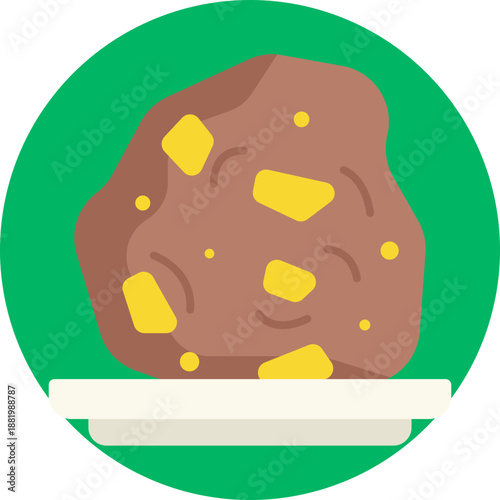 Bolón de verde – A traditional Ecuadorian dish made from mashed green plantains mixed with cheese or pork, shaped into a round ball and fried.