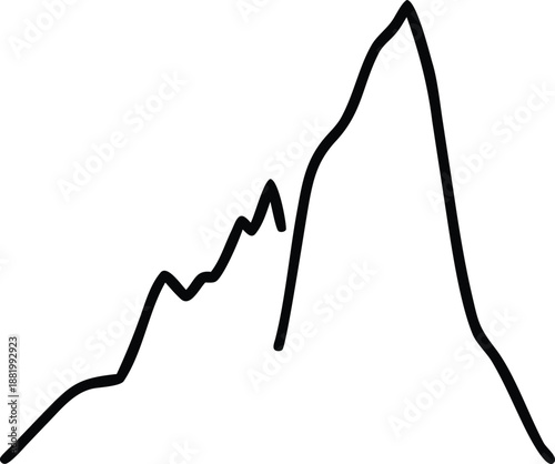Stock Market Trend Line Representing Financial Analysis and Economic Growth