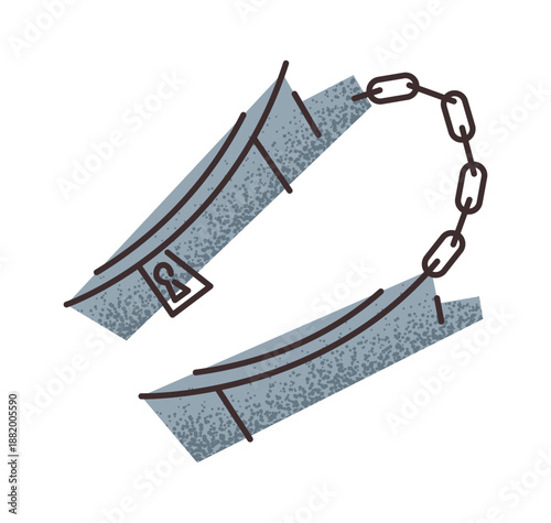 Police handcuff arrest equipment design