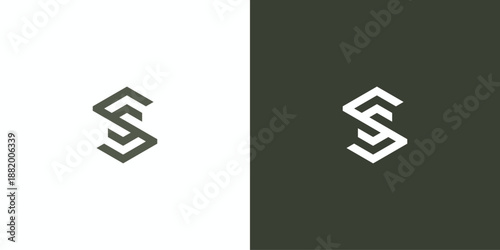 Canvastavla Minimalist Geometric S S Hex tech logo