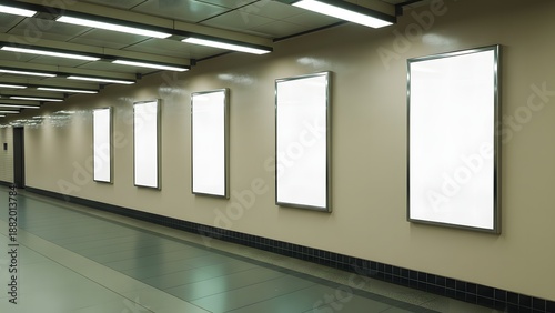 Subway Wall Poster Series Mockup