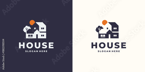 House Subdivision Landscaping Logo