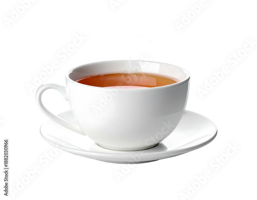 Wallpaper Mural Steaming cup of amber tea on saucer with spoon Torontodigital.ca