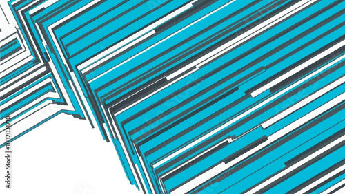 Futuristic Seta Design Elements Converge in a Dynamic Illustration Featuring Lines, Shapes, and Geometric Patterns in a Modern Art Composition Viewed from a 45-Degree Angle