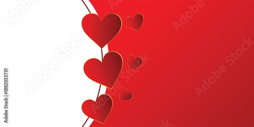 Romantic heart background for love messages greetings and celebrations