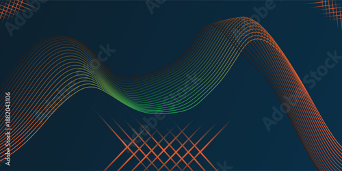 Premium background design with white line pattern (texture) in luxury pastel colour. Abstract horizontal vector template for business banner, formal backdrop, prestigious voucher, luxe invite