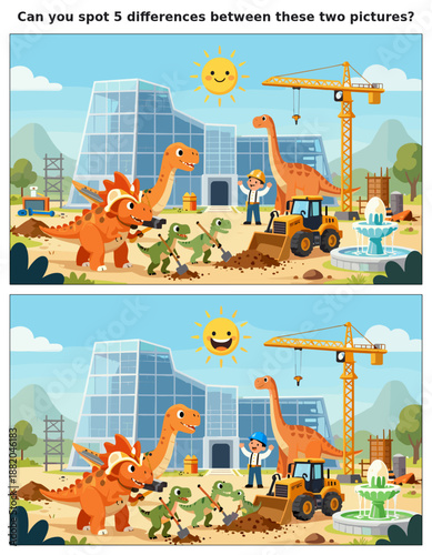 spot the difference, kids activity, fun games, puzzles for kids, educational activity, brain teaser, difference game, coloring pages, coloring books, book cover, kdp, kdp interior, kids challenges, le