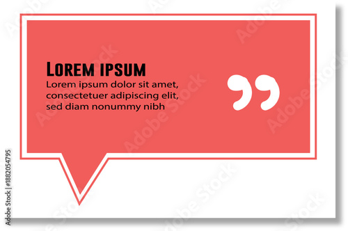 Versatile Message Box of Speech Quotes and Blank Text Frames for Adding Personalized Testimonials and Reviews in Shadow Effect