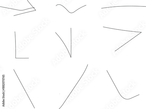 Abstract line art illustration featuring dynamic shapes and clean lines, evoking minimalism and simplicity
