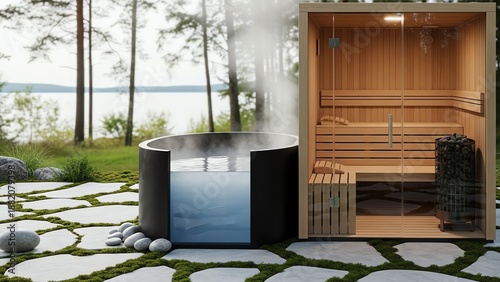 Contrast Therapy Setup Sauna