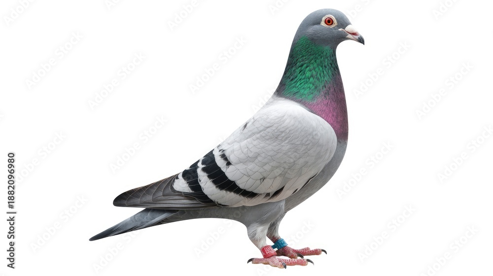 Fototapeta premium Pigeon bird isolated on white background