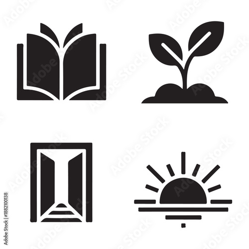 New chapter begins with an open book symbolizing fresh ideas