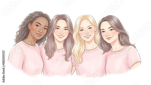 Empowering women unite celebrating international women's day with diversity and solidarity