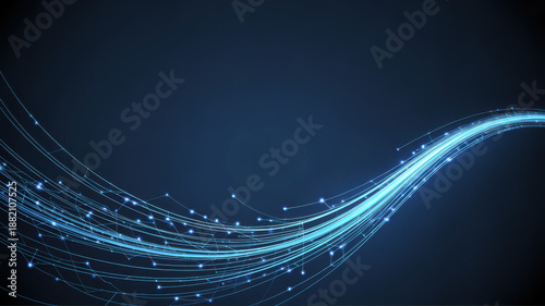 Wallpaper Mural abstract blue lines background futuristic digital technology texture Torontodigital.ca