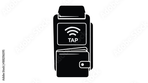 Smartwatch with NFC payment technology and wireless connectivity, modern wearable device for contactless transactions and mobile payments