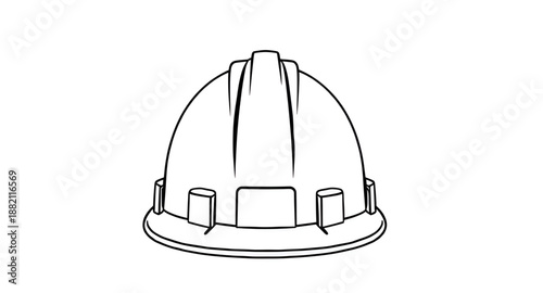 safetyhelmet, helmet, hardhat, outline, line, lineart, construction, protection, protective, equipment, industrial, worker, engineering, builder, contractor, site, worksite, factory, maintenance, repa