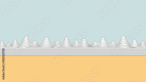 Row of White Christmas Trees on Shelf.