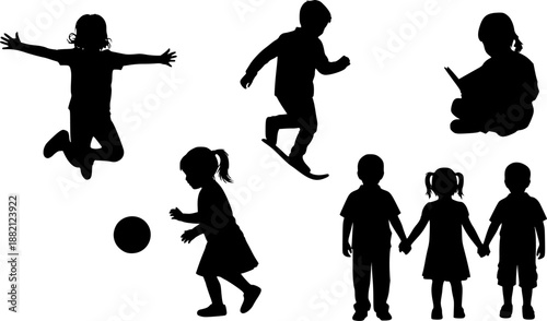 silhouettes of people