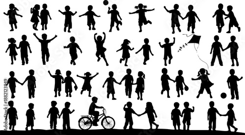 vector silhouettes of people