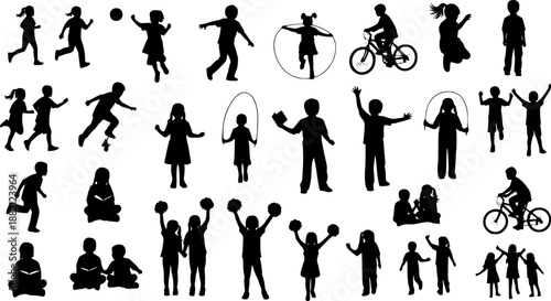 vector silhouettes of people