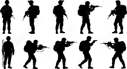 vector silhouettes of people