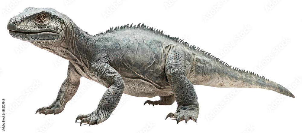Fototapeta premium PNG Iguanodon dinosaur prehistoric educational.