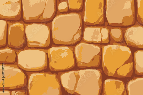Stone wall texture vector illustration.