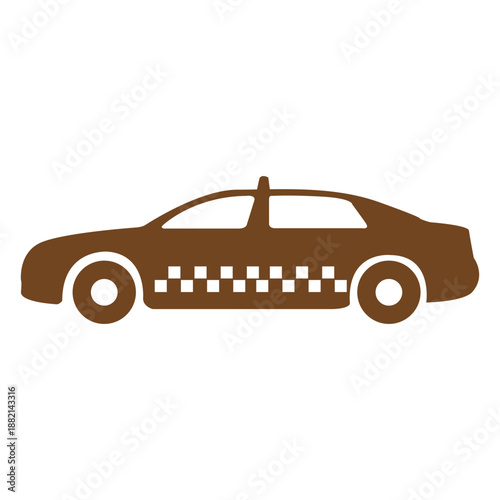 Taxi cab icon silhouette