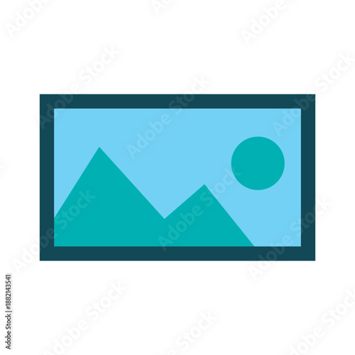 Photo album flat icon