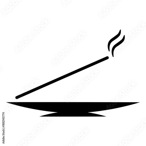 Buddhist incense icon