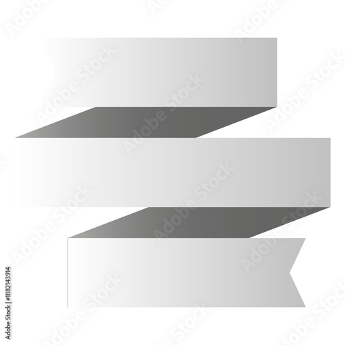 3 folds origami banner